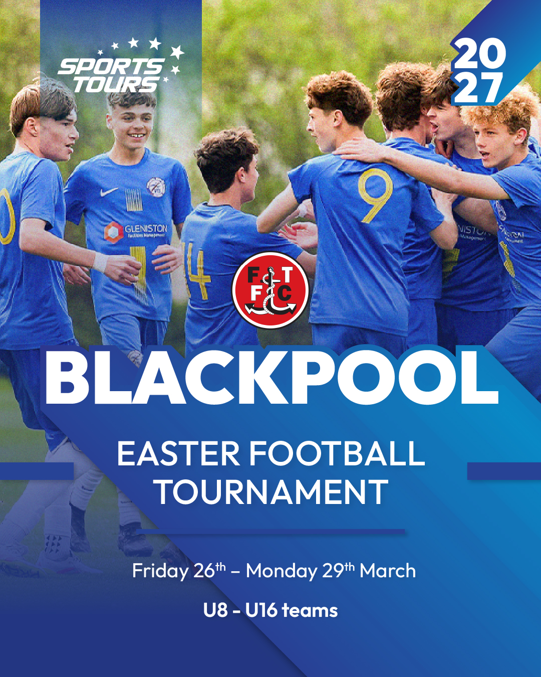 Blackpool Easter Football Tournament flyer