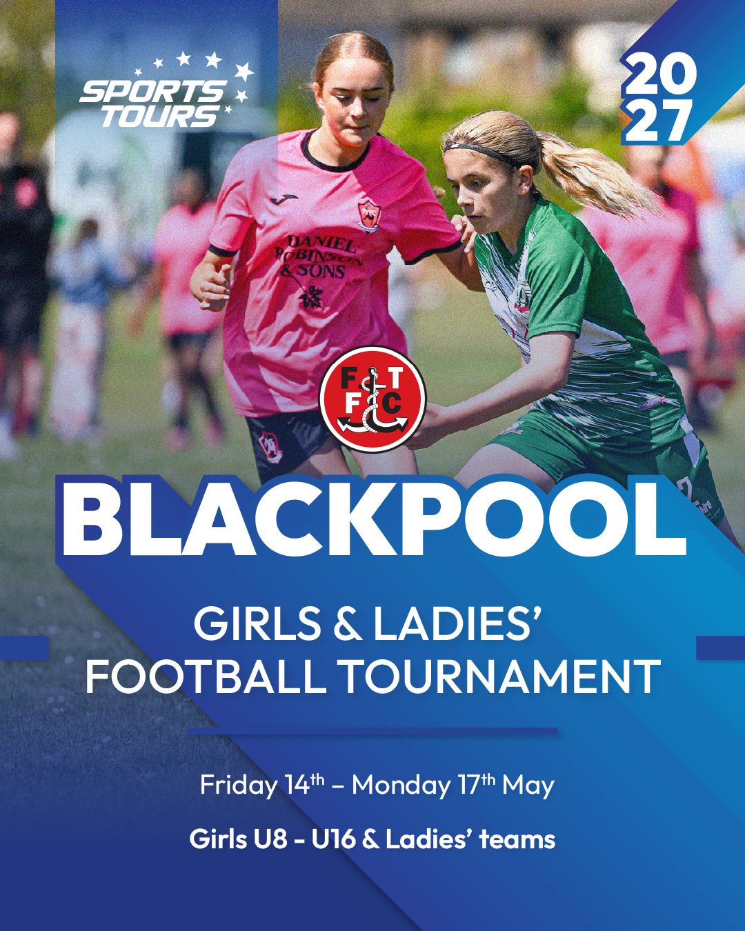 Blackpool Girls & Ladies’ Football Tournament flyer