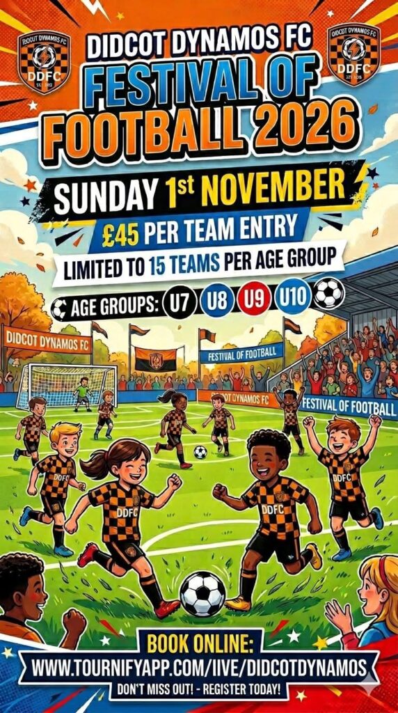 Didcot Dynamos FC Festival of Football 2026 flyer