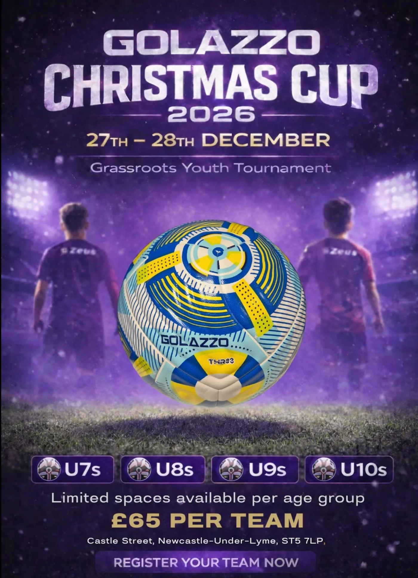 Golazzo Christmas Cup flyer