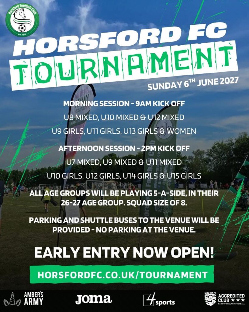 Horsford FC Tournament 2027 flyer